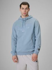 4F Bluza dresowa regular z kapturem męska - niebieska 3XL. Niebieskie bluzy z kapturem męskie 4f, m, z dresówki. Za 189.99 zł.