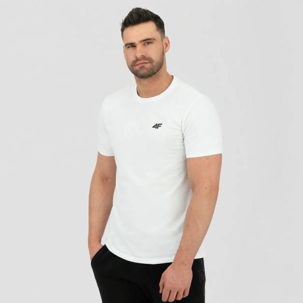 T-SHIRT MĘSKI 4F KOSZULKA BAWEŁNIANA SPORTOWA TTSHM2256. Niebieskie t-shirty sportowe męskie 4f, m, z bawełny, bez ramiączek, na fitness i siłownię. Za 182.98 zł.