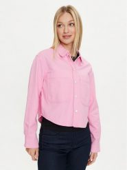 ONLY Koszula Drew 15308207 Różowy Regular Fit. Czerwone koszule damskie Only, l, bez wzorów, z bawełny, bez kołnierzyka, bez ramiączek. Za 109.99 zł.