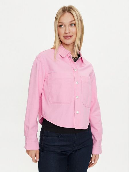 ONLY Koszula Drew 15308207 Różowy Regular Fit. Czerwone koszule damskie Only, l, bez wzorów, z bawełny, bez kołnierzyka, bez ramiączek. Za 109.99 zł.