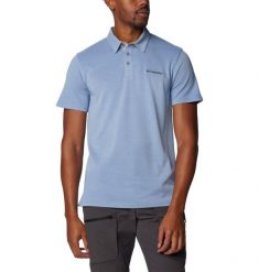 Koszulka Polo Męska Columbia Nelson Point. Niebieskie t-shirty sportowe męskie Columbia, m, ze skóry, bez ramiączek, na golfa. Za 157.25 zł.