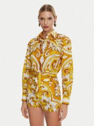 Dolce&Gabbana Koszula F5S65T FI5JK Żółty Regular Fit. Żółte koszule damskie Dolce&Gabbana, s, bez wzorów, z bawełny, bez kołnierzyka, bez ramiączek. Za 4,299.00 zł.