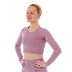 Xtreme Sportswear Crop Damski top sportowy z długim rękawem Różowy. Czerwone topy damskie XTREME SOCKSWEAR, bez wzorów, bez ramiączek. Za 142.99 zł.