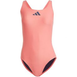 Kostium kąpielowy damski adidas 3 Bar Logo Swimsuit. Czerwone stroje jednoczęściowe damskie Adidas, m, bez wzorów. Za 129.00 zł.