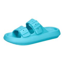 Klapki sportowe damskie CMP Belem Slipper turkusowe wygodne. Niebieskie klapki damskie CMP, bez wzorów, z syntetyku, bez obcasa. Za 89.00 zł.