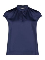 BETTY & CO Bluzka w kolorze granatowym rozmiar: 36. Niebieskie bluzki damskie Betty & Co., bez wzorów, bez kołnierzyka, bez ramiączek. Za 65.95 zł.