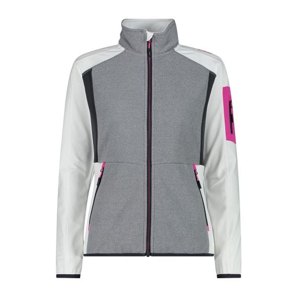 Bluza damska turystyczna CMP 34H3036. Białe bluzy bez kaptura damskie CMP, xs, z polaru. Za 283.00 zł.