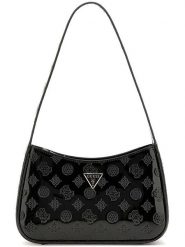 Guess Torebka w kolorze czarnym - 26 x 17 x 7 cm rozmiar: onesize. Czarne torebki klasyczne damskie Guess, z aplikacjami, z lakierowanej skóry, lakierowane, bez dodatków. Za 395.31 zł.