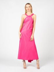 Pinko Sukienka "Livingstone" | 100981 A0QR | Kobieta | Różowy. Czerwone sukienki damskie Pinko, na lato, bez wzorów, z elastanu, eleganckie, bez kołnierzyka, bez ramiączek, maxi, dopasowane. W wyprzedaży za 449.00 zł.