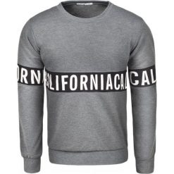 Bluza męska grafitowa Recea. Szare bluzy bez kaptura męskie Recea, l, z bawełny. Za 49.99 zł.