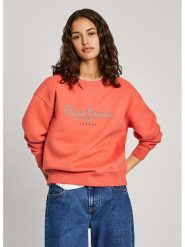 Pepe Jeans Bluza w kolorze pomarańczowym rozmiar: L. Pomarańczowe bluzy bez kaptura damskie Pepe Jeans, l, z bawełny. Za 180.06 zł.