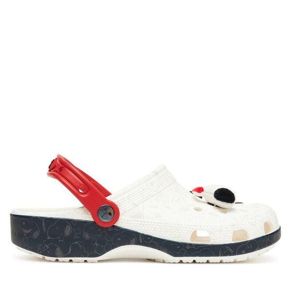 Klapki Crocs. Białe klapki damskie Crocs, bez wzorów, bez obcasa. Za 219.99 zł.