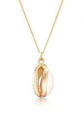 Elli Damska zawieszka muszle plaża Trend Bloger z muszlą Kauri w pozłacanym srebrze 925 Sterling Silver Naszyjniki 1 ct Damski. Szare naszyjniki damskie Elli, na co dzień, pozłacane. Za 263.99 zł.
