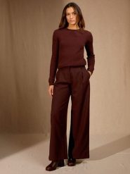 Perfect Cashmere Kaszmirowy sweter "Bella" w kolorze brązowym rozmiar: XL. Brązowe swetry klasyczne damskie Perfect Cashmere, xl, z kaszmiru, bez kołnierzyka. Za 311.85 zł.