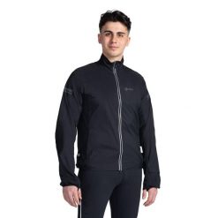 Kurtka Kilpi Tirano. Czarne kurtki treningowe męskie Kilpi, s, bez wzorów, z materiału, do biegania. Za 215.49 zł.