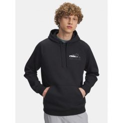 Bluza Męska Under Armour Z Kapturem CzaRNa Rival Fleece Hbr Logo Hd. Czarne bluzy sportowe męskie Under Armour, m. Za 159.99 zł.