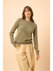 Just Cashmere Kaszmirowy sweter "Helen" w kolorze zielonym rozmiar: XL. Zielone swetry klasyczne damskie Just Cashmere, xl, z kaszmiru, bez kołnierzyka. Za 340.18 zł.