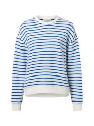 Marc O'Polo Denim Bluza damska Kobiety Bawełna niebieski|biały w paski, L. Białe bluzy bez kaptura damskie Marc O'Polo Denim, l, z bawełny. Za 449.95 zł.