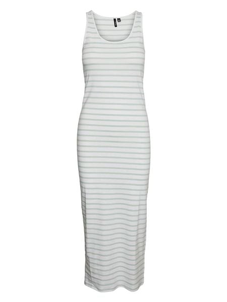 Vero Moda Sukienka w kolorze biało-granatowym rozmiar: M. Białe sukienki damskie Vero Moda, m, bez wzorów, bez kołnierzyka, bez ramiączek, maxi. Za 65.54 zł.