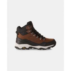 Buty trekkingowe Kilpi Tracker WP High. Brązowe buty trekkingowe męskie Kilpi, z nylonu, bez zapięcia, trekkingowe. Za 938.45 zł.