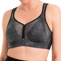 Stanik do biegania Air Control mit Delta Pad z wysokim poziomem podtrzymywania. Szare biustonosze ANITA ACTIVE, bez wzorów, z elastanu. Za 381.00 zł.