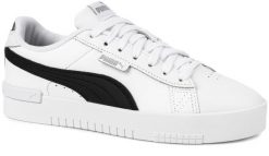 Damskie buty sportowe niskie skórzane biało czarne PUMA JADA. Białe buty sportowe na co dzień damskie Puma, z aplikacjami, z materiału, trekkingowe. Za 165.00 zł.