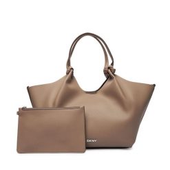 Torebka DKNY. Brązowe torebki klasyczne damskie DKNY, bez wzorów, bez dodatków. Za 609.99 zł.