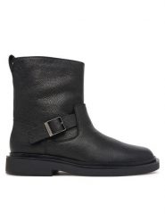 Calvin Klein Kozaki Sq Rubber Boot Buckle Lth HM0HM02353 Czarny. Czarne buty zimowe męskie CALVIN KLEIN, bez zapięcia. Za 899.99 zł.