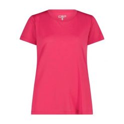 Koszulka damska z dżerseju CMP. Czerwone t-shirty damskie CMP, xl, bez wzorów, z dżerseju, bez kołnierzyka. Za 131.00 zł.