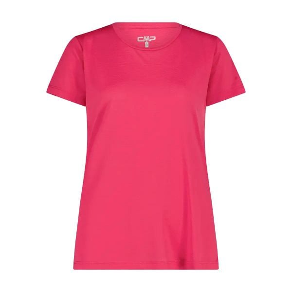Koszulka damska z dżerseju CMP. Czerwone t-shirty damskie CMP, xl, bez wzorów, z dżerseju, bez kołnierzyka. Za 131.00 zł.