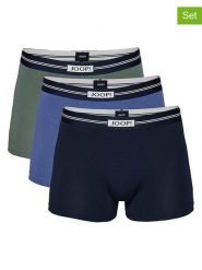 Joop! Bodywear Bokserki (3 pary) w kolorze granatowym i zielonym rozmiar: M. Niebieskie bokserki męskie Joop! Bodywear, bez wzorów. Za 84.45 zł.