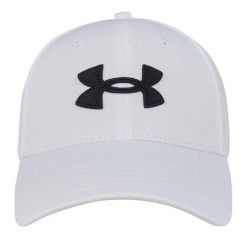 Męska Czapka Z Daszkiem Blitzing. Białe czapki męskie Under Armour, bez wzorów, sportowe. Za 136.99 zł.