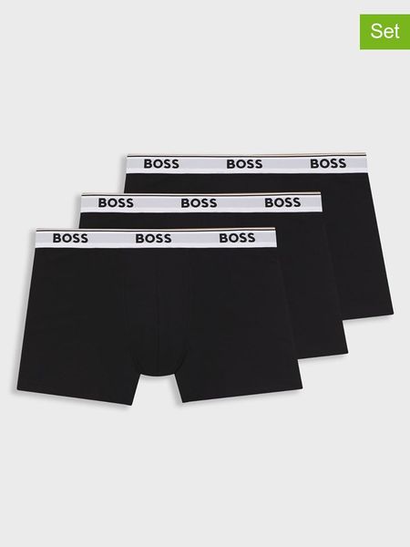 Hugo Boss Underwear Bokserki (3 pary) w kolorze czarnym rozmiar: L. Czarne bokserki męskie Hugo Boss Underwear, bez wzorów. Za 153.34 zł.