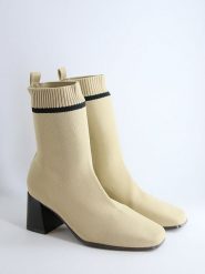 Bellucci Botki w kolorze beżowym rozmiar: 38. Brązowe botki damskie Bellucci, eleganckie, bez obcasa, bez zapięcia. Za 130.99 zł.