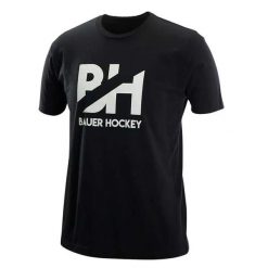 T-shirt Męski Overbranded. Czarne t-shirty męskie BAUER, m, bez wzorów, z bawełny, bez kołnierzyka. Za 158.99 zł.