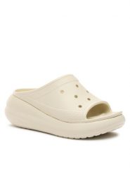 Crocs Klapki Crocs Crush Slide 208731 Beżowy. Brązowe klapki damskie Crocs, bez wzorów, z tworzywa sztucznego, bez obcasa. Za 239.99 zł.