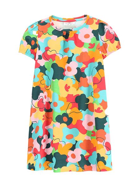 Coccodrillo Sukienka codzienna WC5129201MGK Kolorowy Regular Fit. Sukienki dziewczęce COCCODRILLO, bez wzorów, z bawełny, bez ramiączek. Za 59.99 zł.