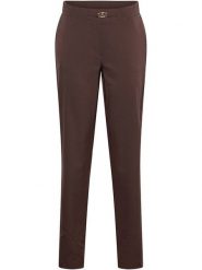 &Co Woman Spodnie "Pola" w kolorze brązowym rozmiar: XXL. Brązowe spodnie materiałowe damskie &Co Woman, bez wzorów, z materiału. Za 244.80 zł.