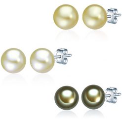 Valero Pearls Kolczyki sztyfty z perłą srebro wysokiej próby Perła hodowlana słodkowodna srebrny 1 ct Damski. Szare kolczyki damskie Valero Pearls, z perłą, srebrne, na sztyftcie. Za 249.99 zł.