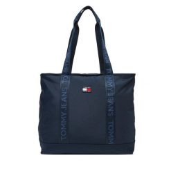 Torebka Tommy Jeans. Niebieskie torebki klasyczne damskie Tommy Jeans, bez wzorów, z jeansu, bez dodatków. Za 299.99 zł.