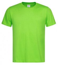 Jasny Zielony Bawełniany T-Shirt Męski Bez Nadruku -STEDMAN- Koszulka, Krótki Rękaw, Basic, U-neck. Zielone t-shirty męskie Stedman, l, bez wzorów, z bawełny, bez kołnierzyka. Za 45.00 zł.