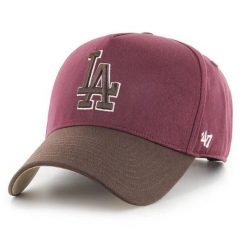 Brand `47 czapka z daszkiem MLB Los Angeles Dodgers bordowa. Czerwone czapki męskie 47 Brand, bez wzorów, z bawełny. Za 179.00 zł.