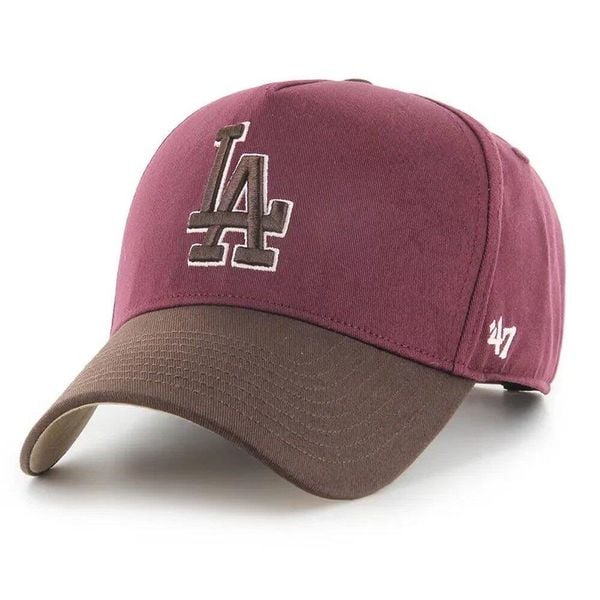 Brand `47 czapka z daszkiem MLB Los Angeles Dodgers bordowa. Czerwone czapki męskie 47 Brand, bez wzorów, z bawełny. Za 171.84 zł.