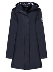 Geographical Norway Parka "Carrie" w kolorze granatowym rozmiar: S. Niebieskie parki damskie Geographical Norway, s, z aplikacjami. Za 202.03 zł.