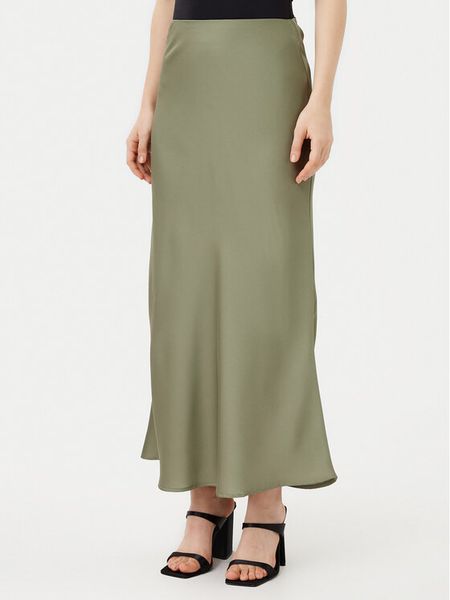 Vila Spódnica midi Elliette 14084182 Zielony Regular Fit. Zielone spódniczki damskie Vila, bez wzorów, z syntetyku, midi. Za 89.99 zł.