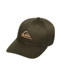 Czapka dla Mężczyzn DECADES Brązowy. Zielone czapki męskie Quiksilver, bez wzorów, z bawełny. Za 94.99 zł.
