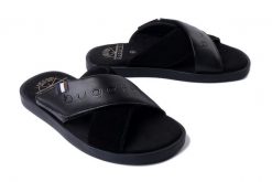 BUGATTI 321--ART80-1014 1010 black/black, klapki męskie. Czarne klapki i japonki męskie Bugatti. Za 223.93 zł.