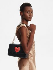 LOVE MOSCHINO Torebka JC4184PP1NLP0000 Czarny. Czarne torebki wieczorowe Love Moschino, bez wzorów, ze skóry, wizytowe, bez kołnierzyka, bez ramiączek. Za 509.99 zł.