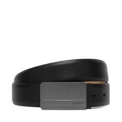 Pasek Calvin Klein. Czarne paski męskie CALVIN KLEIN, bez wzorów. Za 289.99 zł.