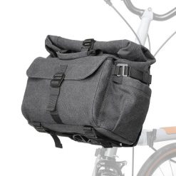 Torba przednia H46, którą można przekształcić w plecak ROCKBROS. Szare plecaki męskie ROCKBROS, bez wzorów, z materiału. Za 456.00 zł.
